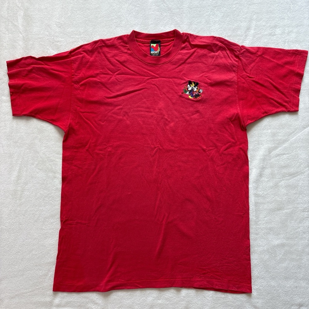 Vintage Red Jerry Leigh Mickey Unlimited Mickey & Minnie Shirt Mens XXL- READ